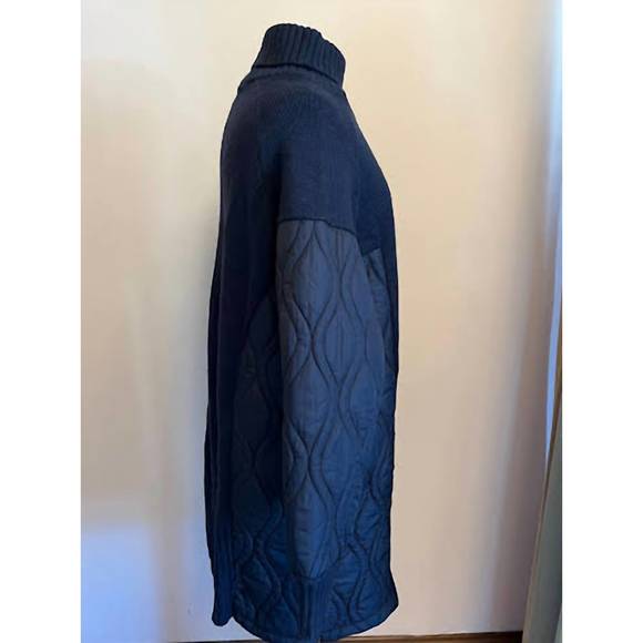 NEW AMS PURE cairo turtleneck sweater in navy - Picture 2 of 3